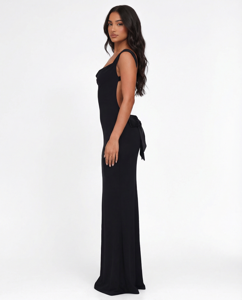Red Backless Maxi Dress Women UK – Elegant Evening Gown, Wedding Guest