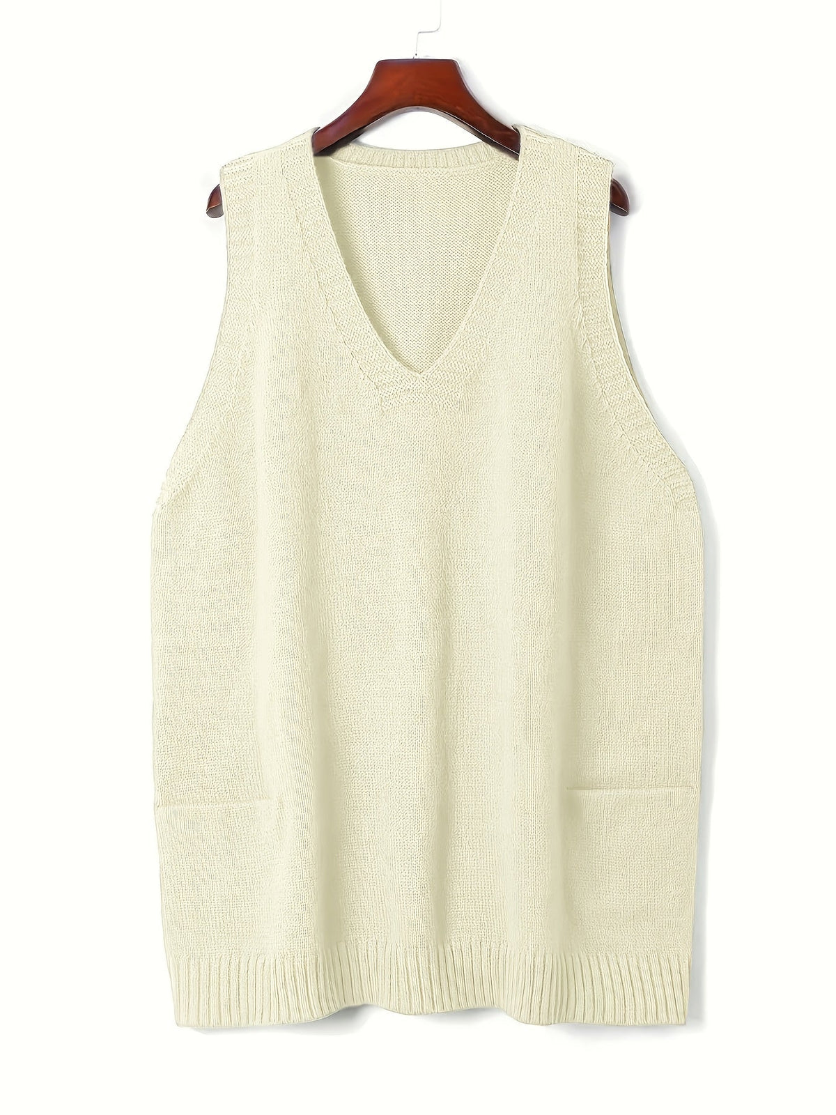 Relaxed Longline Vest in Soft Fabric for Casual Layering