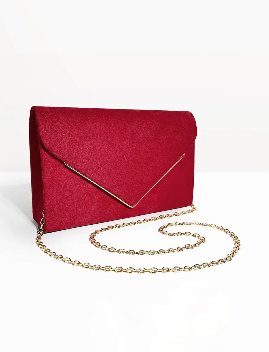 Suede Velvet Envelope Clutch Bag Women UK – Evening Events Parties