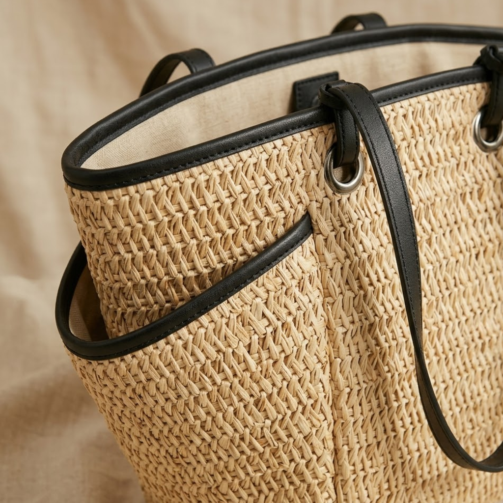 Sustainable Straw Beach Shoulder Bag Women UK – Eco-Friendly Accessory for Summer Outings, Holiday Wear