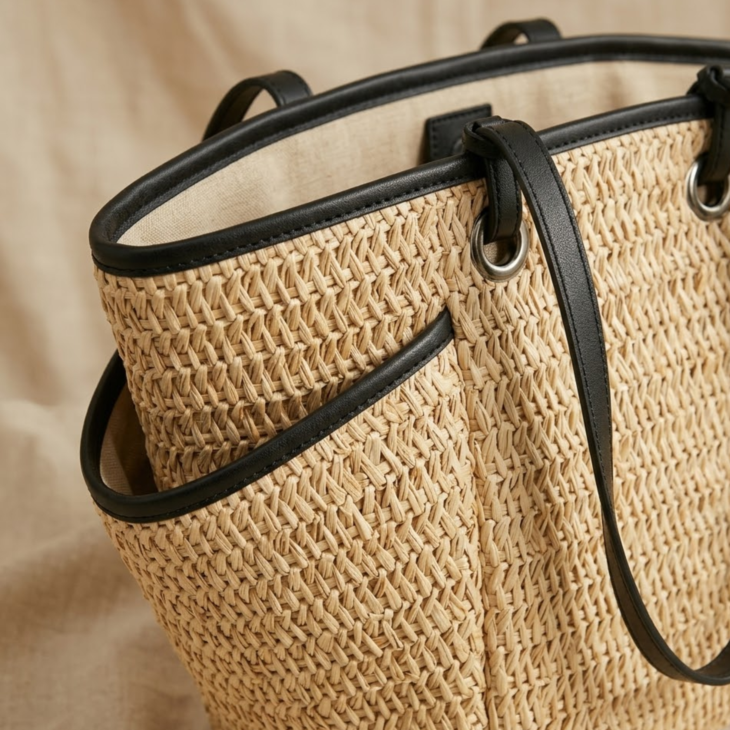 Sustainable Straw Beach Shoulder Bag Women UK – Eco-Friendly Accessory for Summer Outings, Holiday Wear