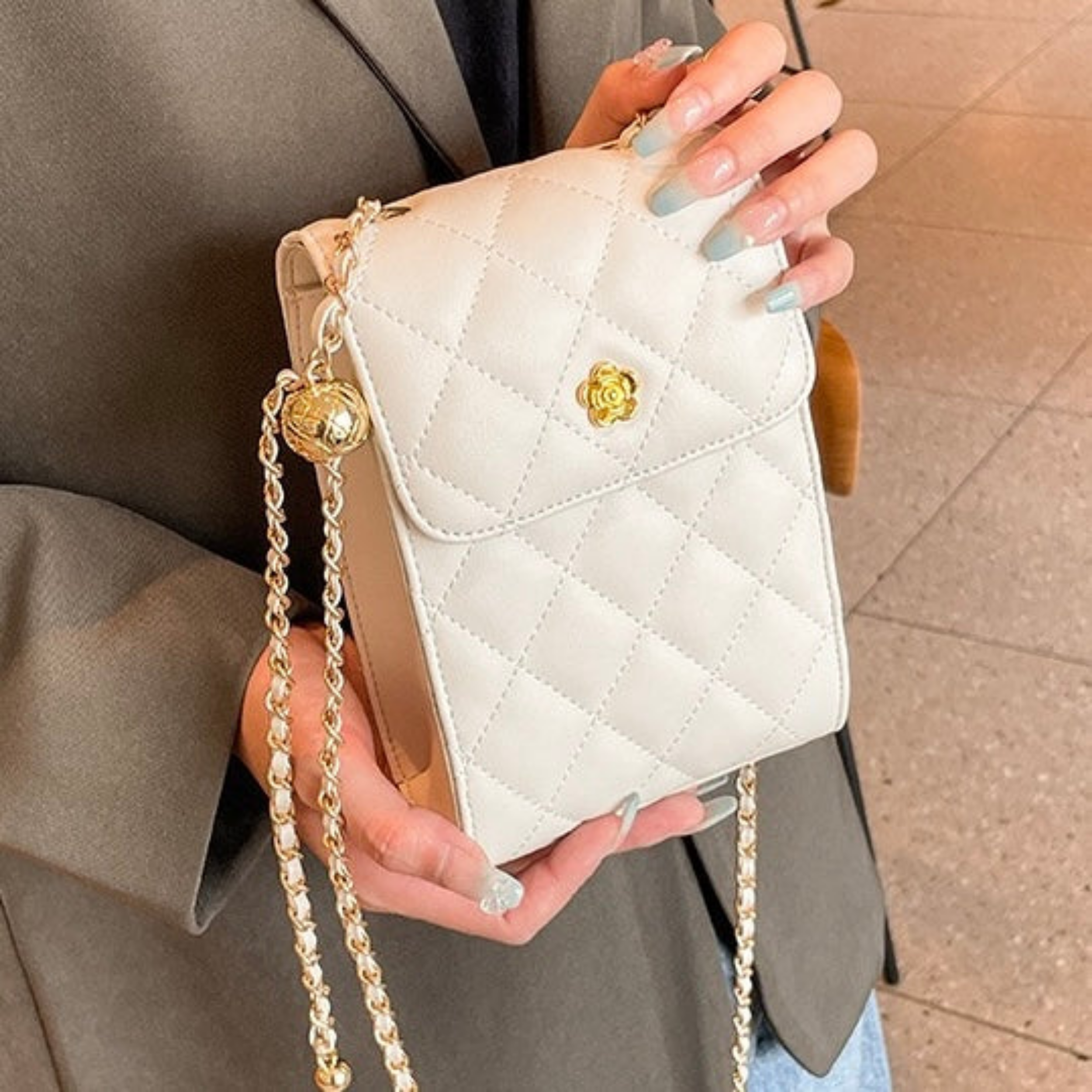 Genuine Leather Mini Crossbody Phone Bag UK – Everyday Use Accessory, Smart Casual & Evening
