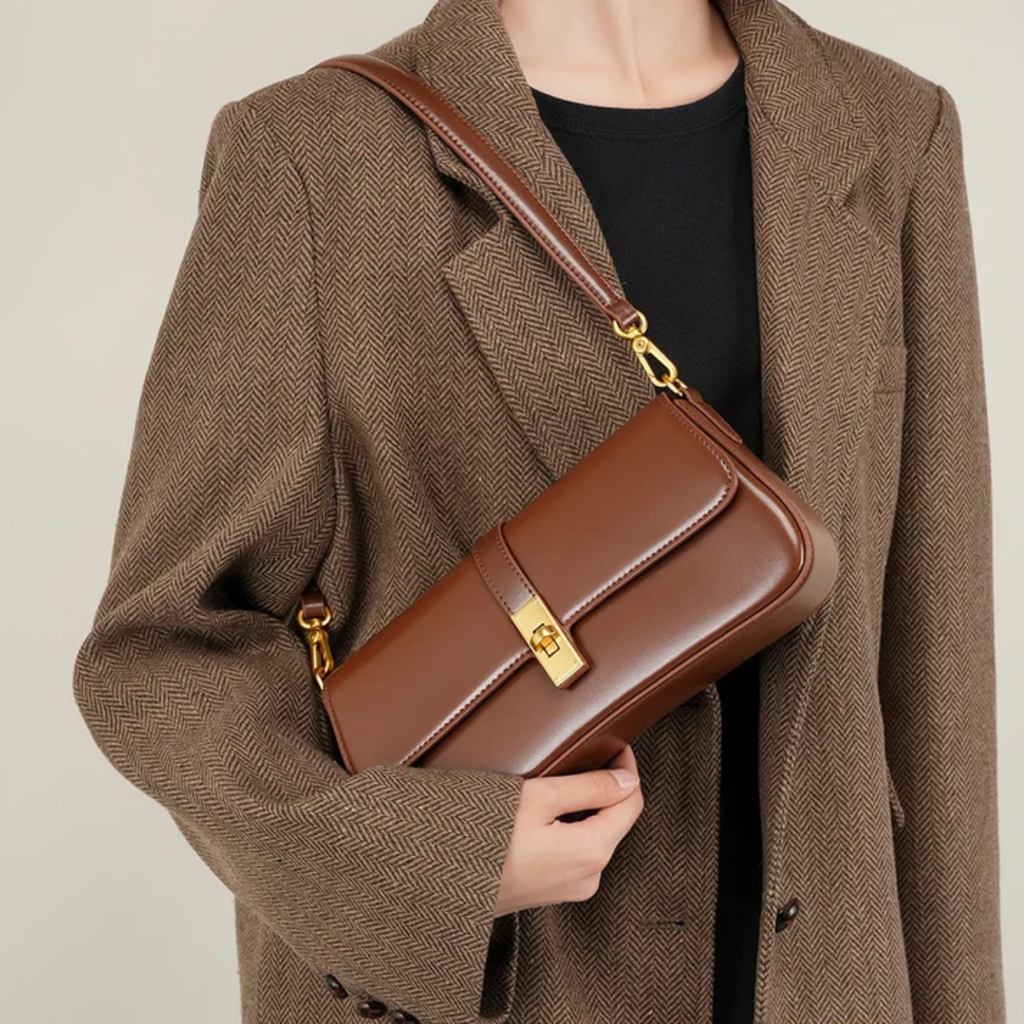 Brown Genuine Leather Crossbody Shoulder Bag Women UK – Everyday Use, Smart Casual