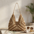 Braided Straw Tote Bag Women UK – Eco-Friendly Summer Accessory, Holiday Outfit Garden Party