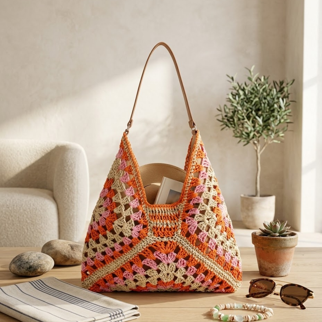 Braided Straw Tote Bag Women UK – Eco-Friendly Summer Accessory, Holiday Outfit Garden Party