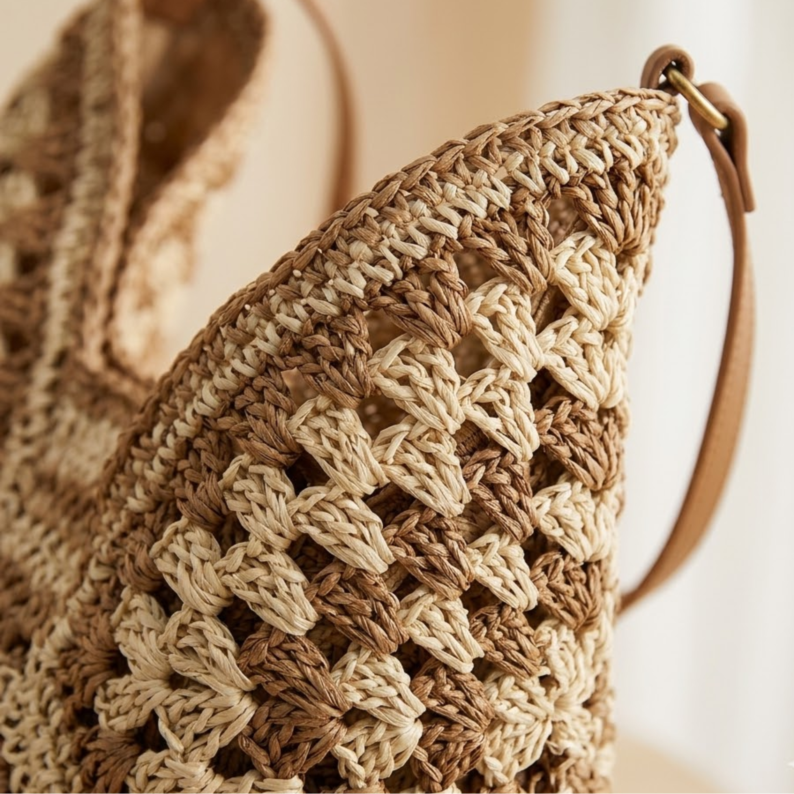 Braided Straw Tote Bag Women UK – Eco-Friendly Summer Accessory, Holiday Outfit Garden Party
