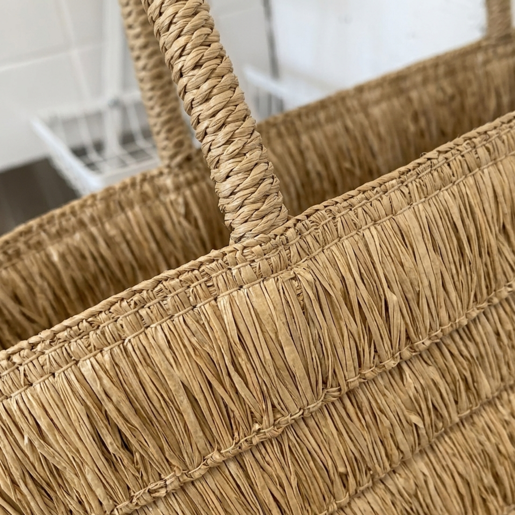 Woven Tote Shoulder Bag Women UK – Sustainable Summer Style for Brunch, Holiday Outfit