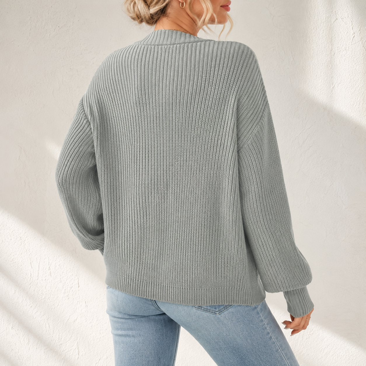 Chilly Days Ahead – Soft Ribbed Relaxed Cardigan