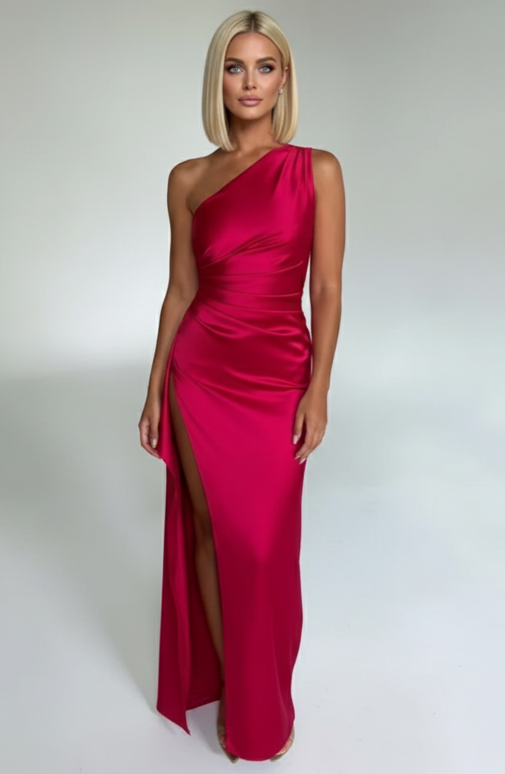 Satin Maxi Slip Gown Women UK – Evening Gown, Formal Event Wear