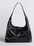Black Distressed Vegan Leather Tote Bag Women UK – Stylish Durable Everyday Use, Smart Casual Office