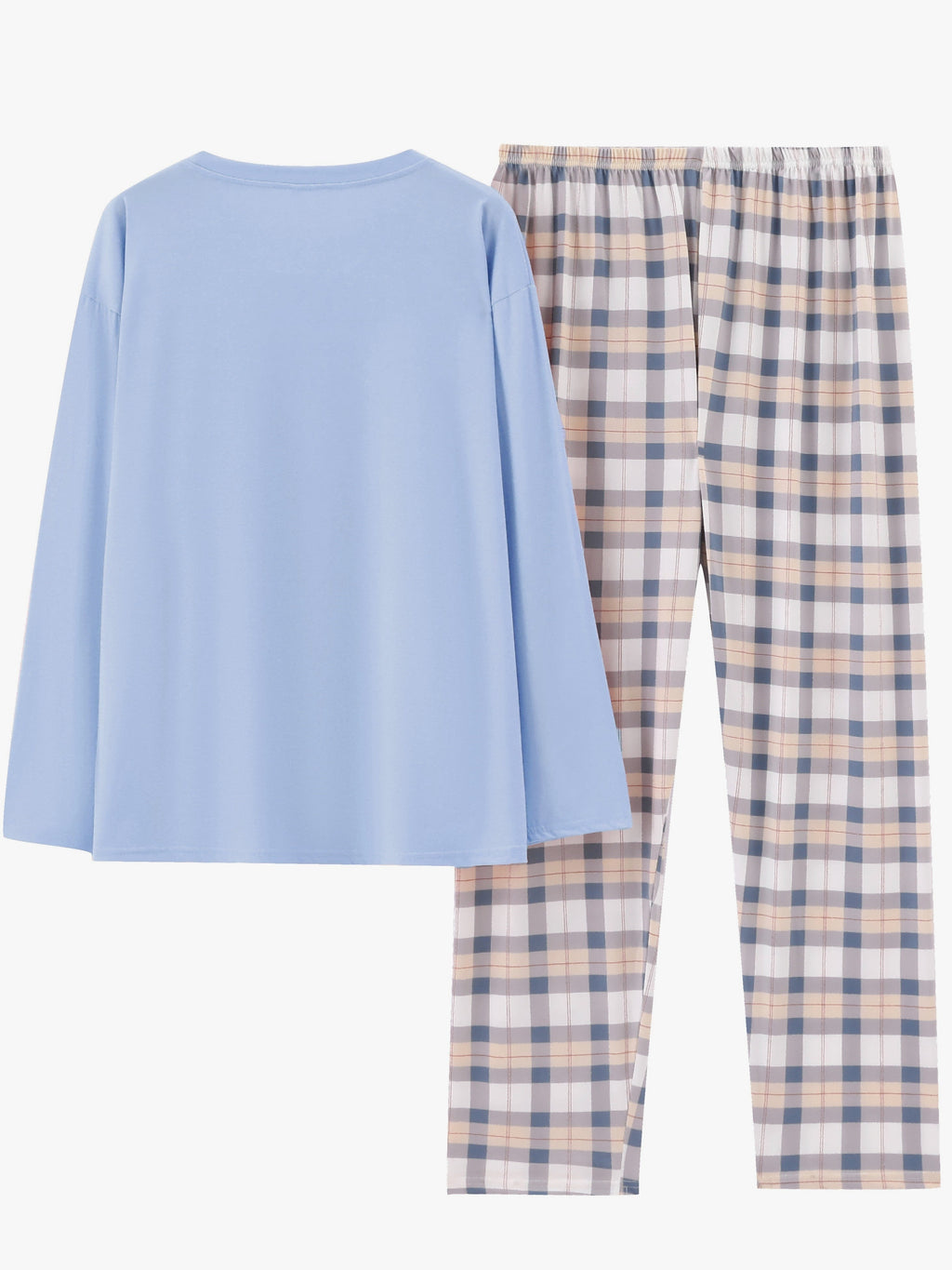 Relaxed Plaid Two-Piece Set | Soft Fabric | Casual Loungewear Outfit