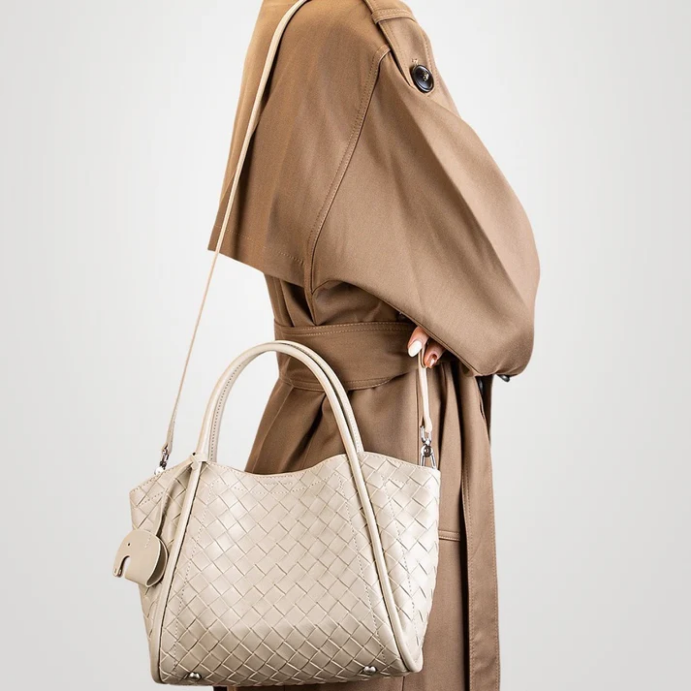 Woven Leather Tote Crossbody Bag Women UK – Everyday Use, Smart Casual