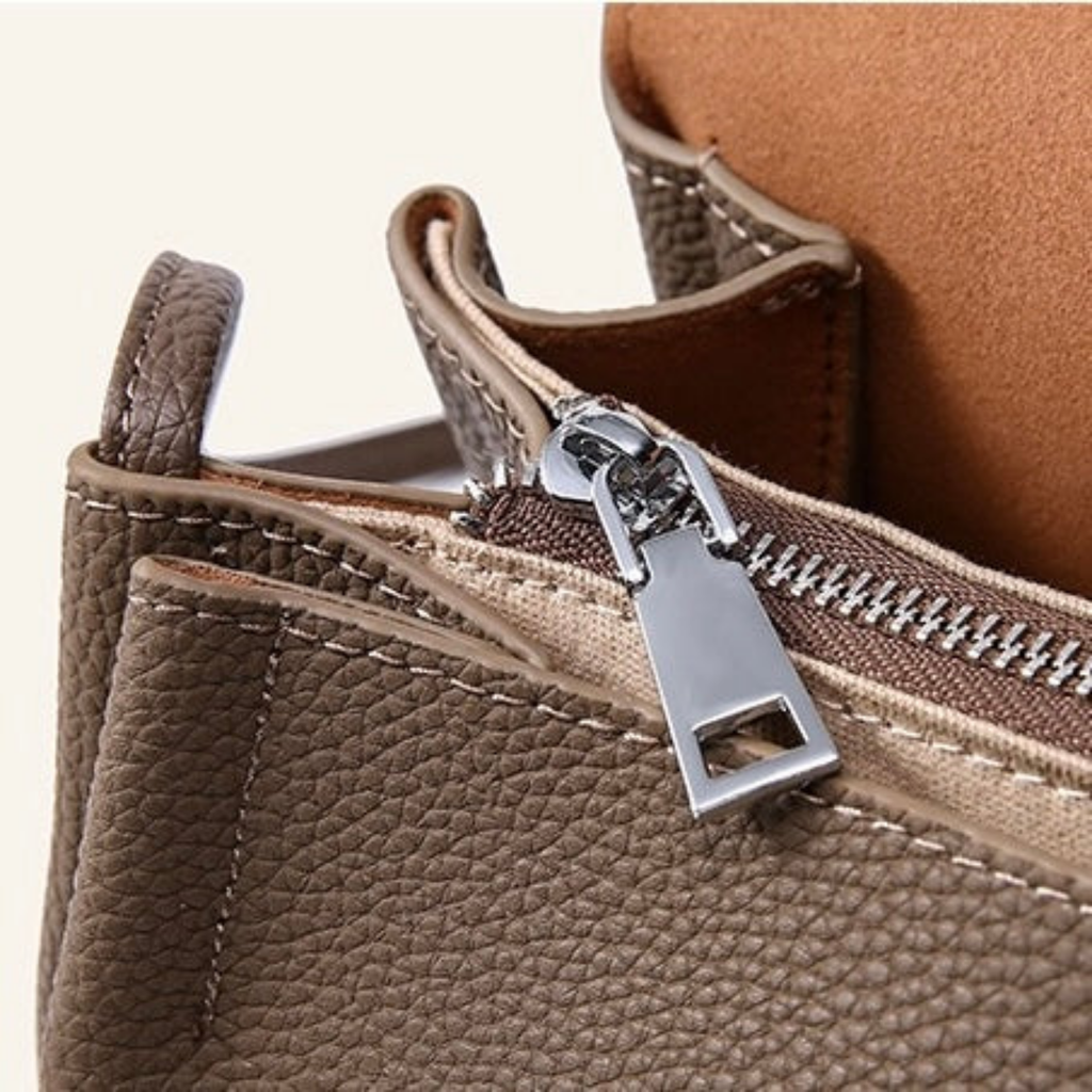 Brown Genuine Leather Crossbody Bag UK – Mini Elephant Pendant for Everyday Use, Smart Casual & Office Wear