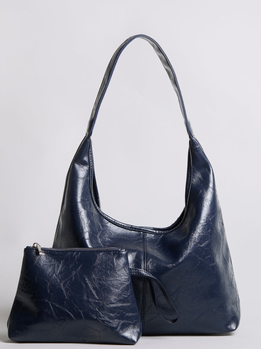 Black Distressed Vegan Leather Tote Bag Women UK – Stylish Durable Everyday Use, Smart Casual Office