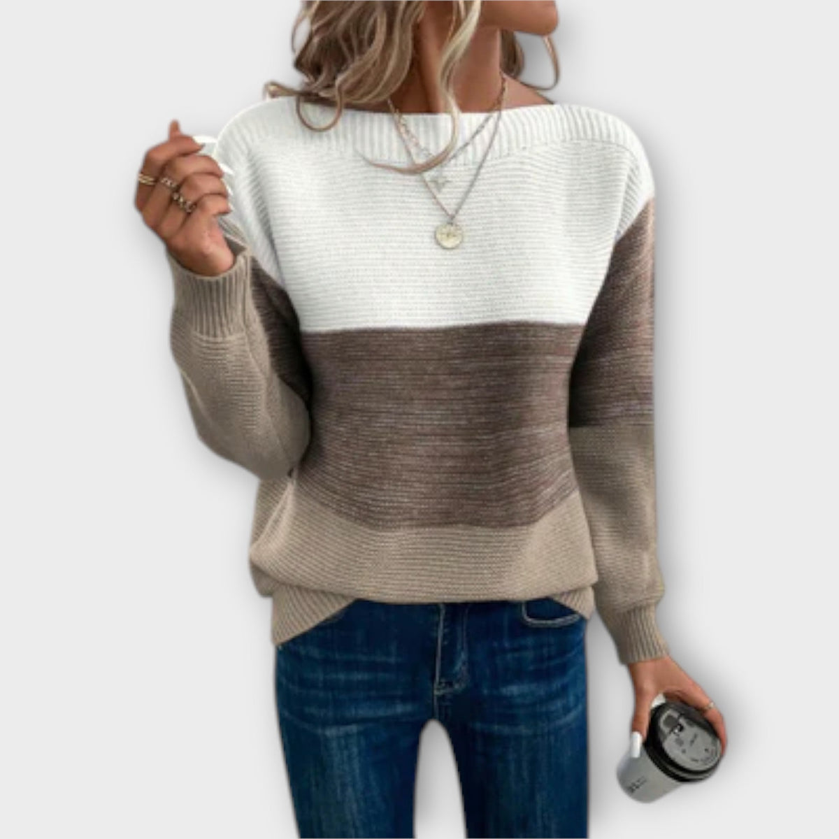 Comfortable Knitted Jumper for Everyday Wear - Soft and Cozy Design
