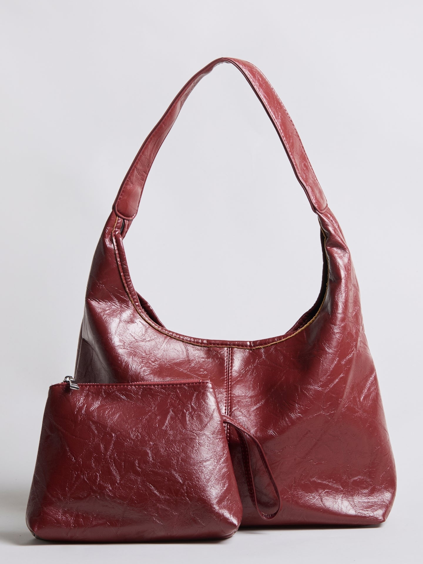 Black Distressed Vegan Leather Tote Bag Women UK – Stylish Durable Everyday Use, Smart Casual Office