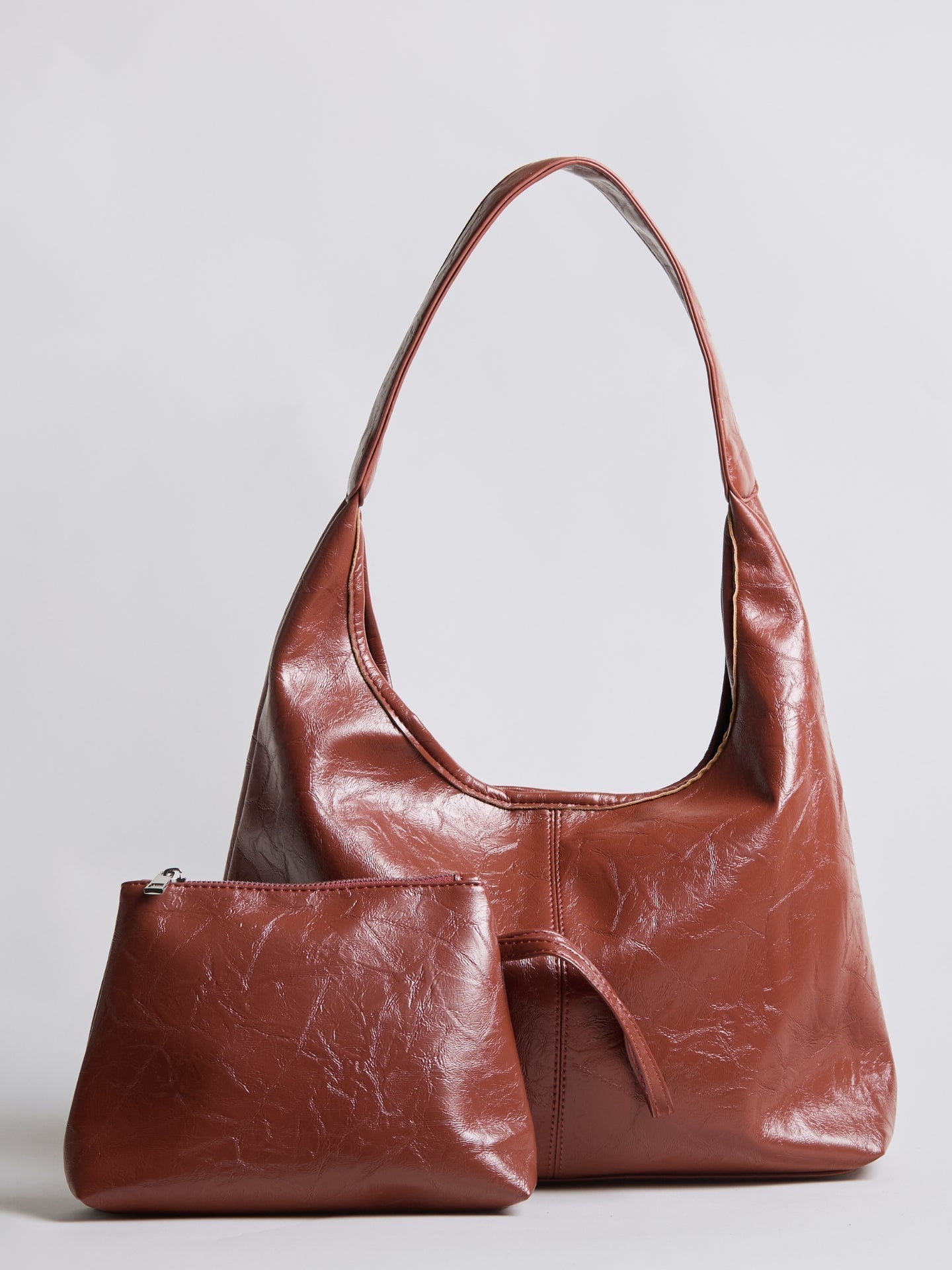 Black Distressed Vegan Leather Tote Bag Women UK – Stylish Durable Everyday Use, Smart Casual Office