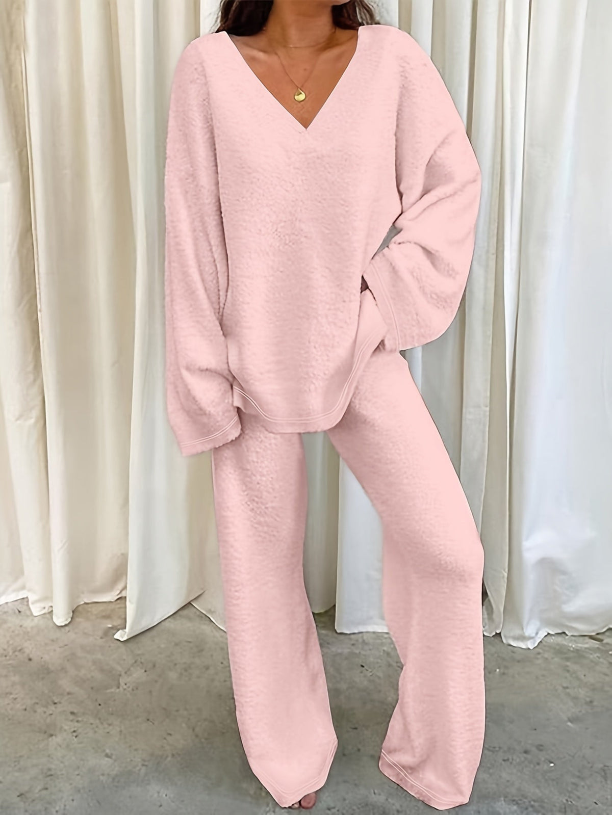 Relaxed Lounge Two-Piece Set | Soft Cotton | Casual Wear for Home or Travel