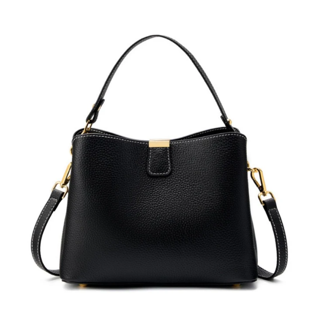 Genuine Leather Bucket Handbag Women UK – Stylish Tote for Workwear, Smart Casual