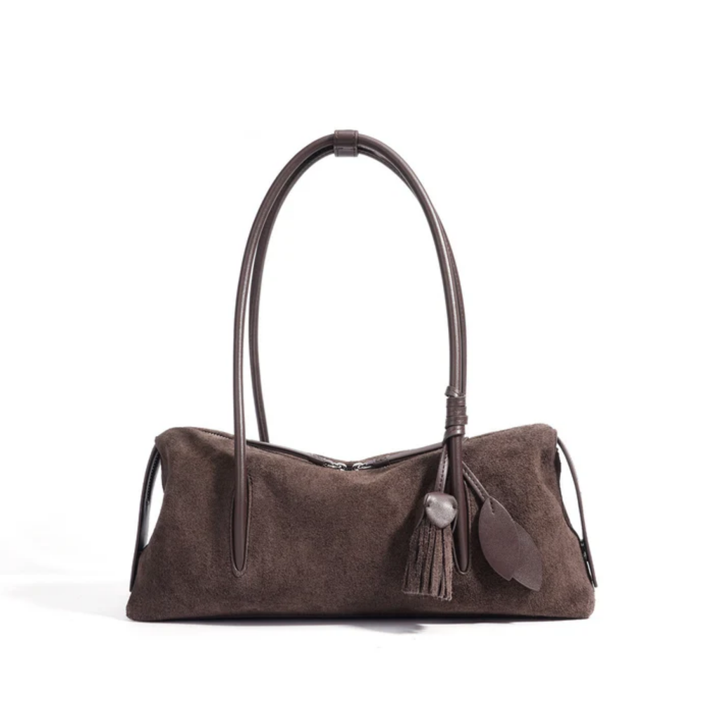 Leather Tassel Pendant Shoulder Bag UK – Stylish Pillow Design for Smart Casual, Office Wear