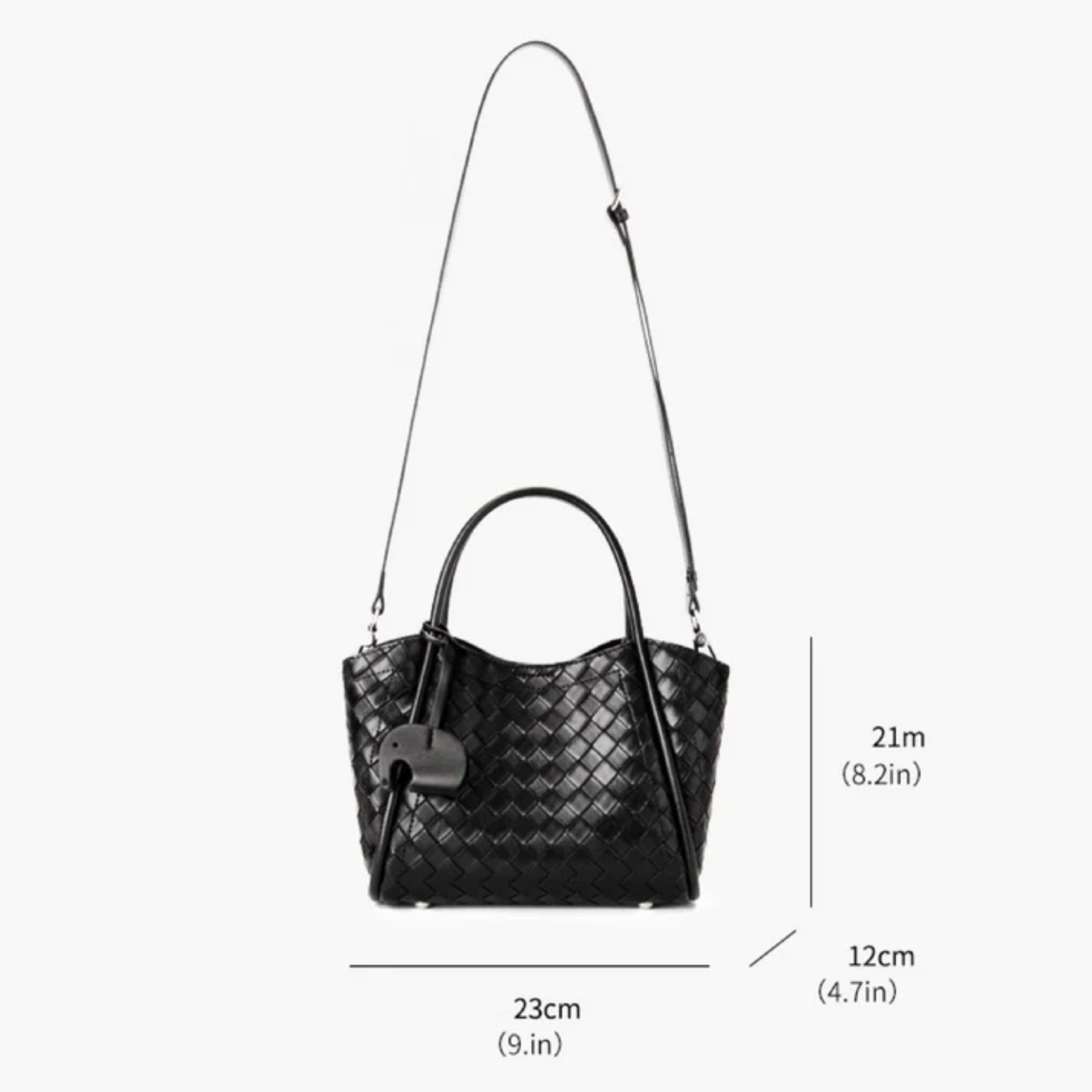 Woven Leather Tote Crossbody Bag Women UK – Everyday Use, Smart Casual