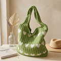 Hollow-Out Knitted Tote Bag UK – Sustainable Fashion Accessory for Office Wear, Holiday Use