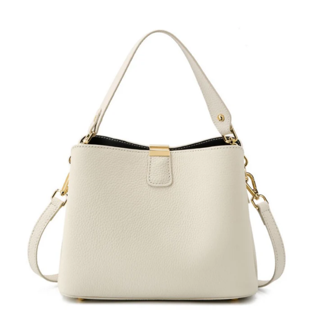 Genuine Leather Bucket Handbag Women UK – Stylish Tote for Workwear, Smart Casual
