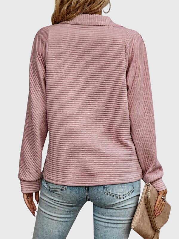 Elegant Zipper Jumper in Soft Fabric for Casual and Chic Outfits