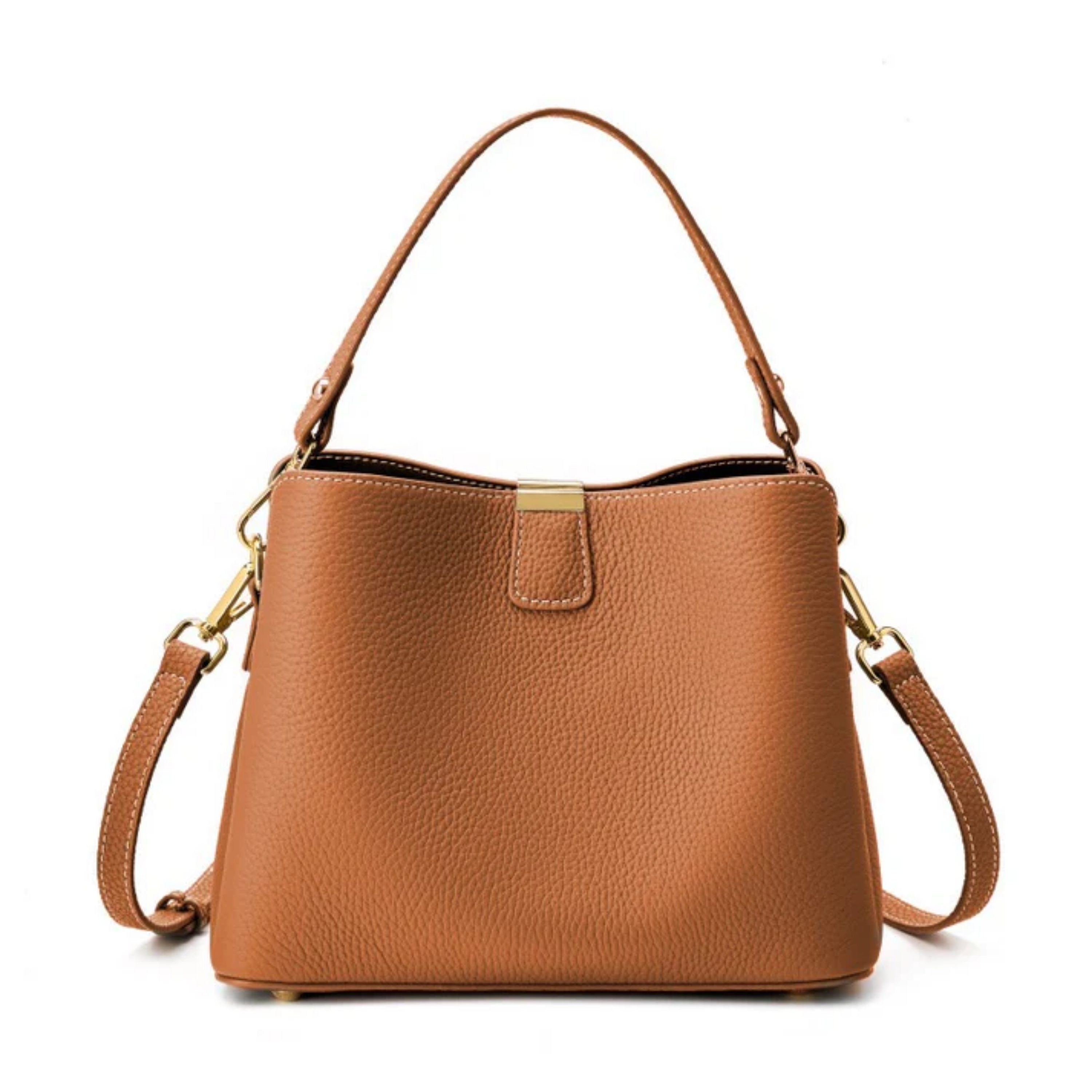 Genuine Leather Bucket Handbag Women UK – Stylish Tote for Workwear, Smart Casual