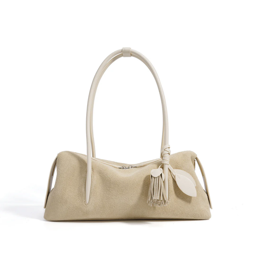 Leather Tassel Pendant Shoulder Bag UK – Stylish Pillow Design for Smart Casual, Office Wear
