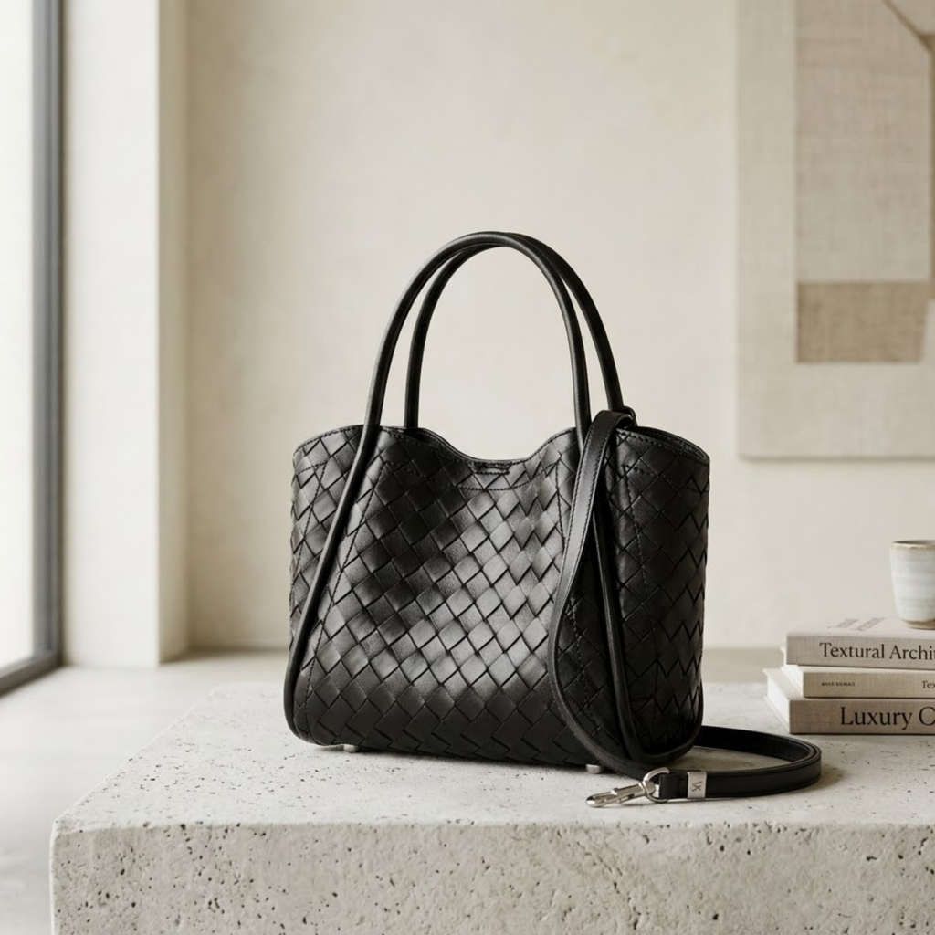 Woven Leather Tote Crossbody Bag Women UK – Everyday Use, Smart Casual