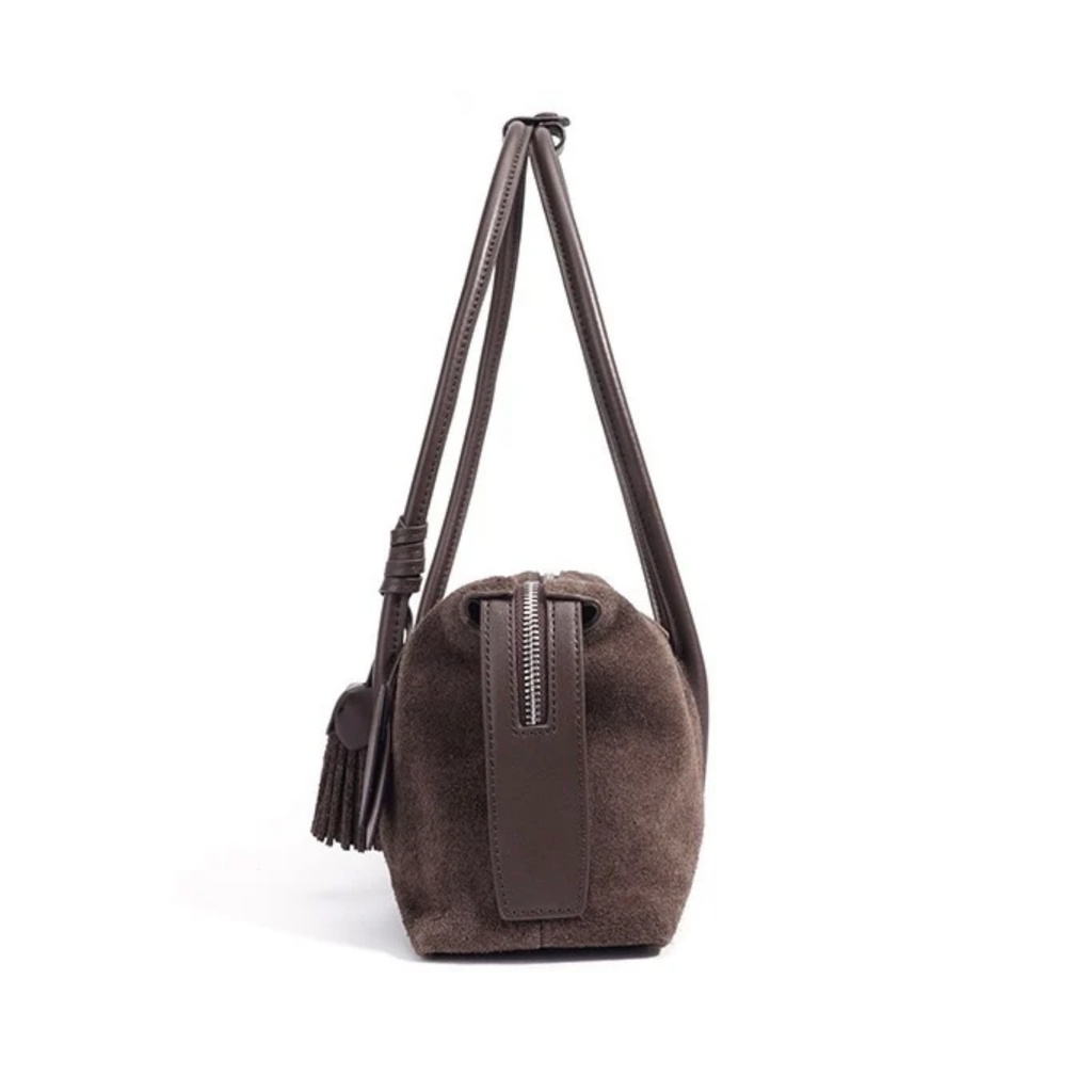 Leather Tassel Pendant Shoulder Bag UK – Stylish Pillow Design for Smart Casual, Office Wear