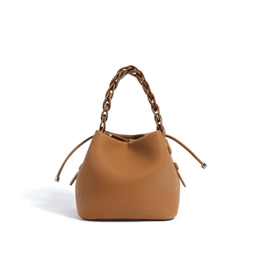 Top-Grain Leather Bucket Bag Women UK – Stylish Everyday Tote, Smart Casual Office & Holiday Wear