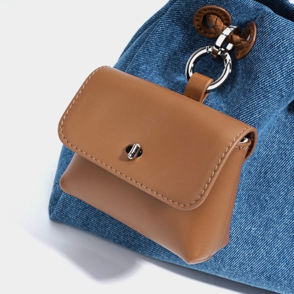 Genuine Leather Denim Patchwork Hobo Bag Women UK – Everyday Use, Smart Casual Accessory