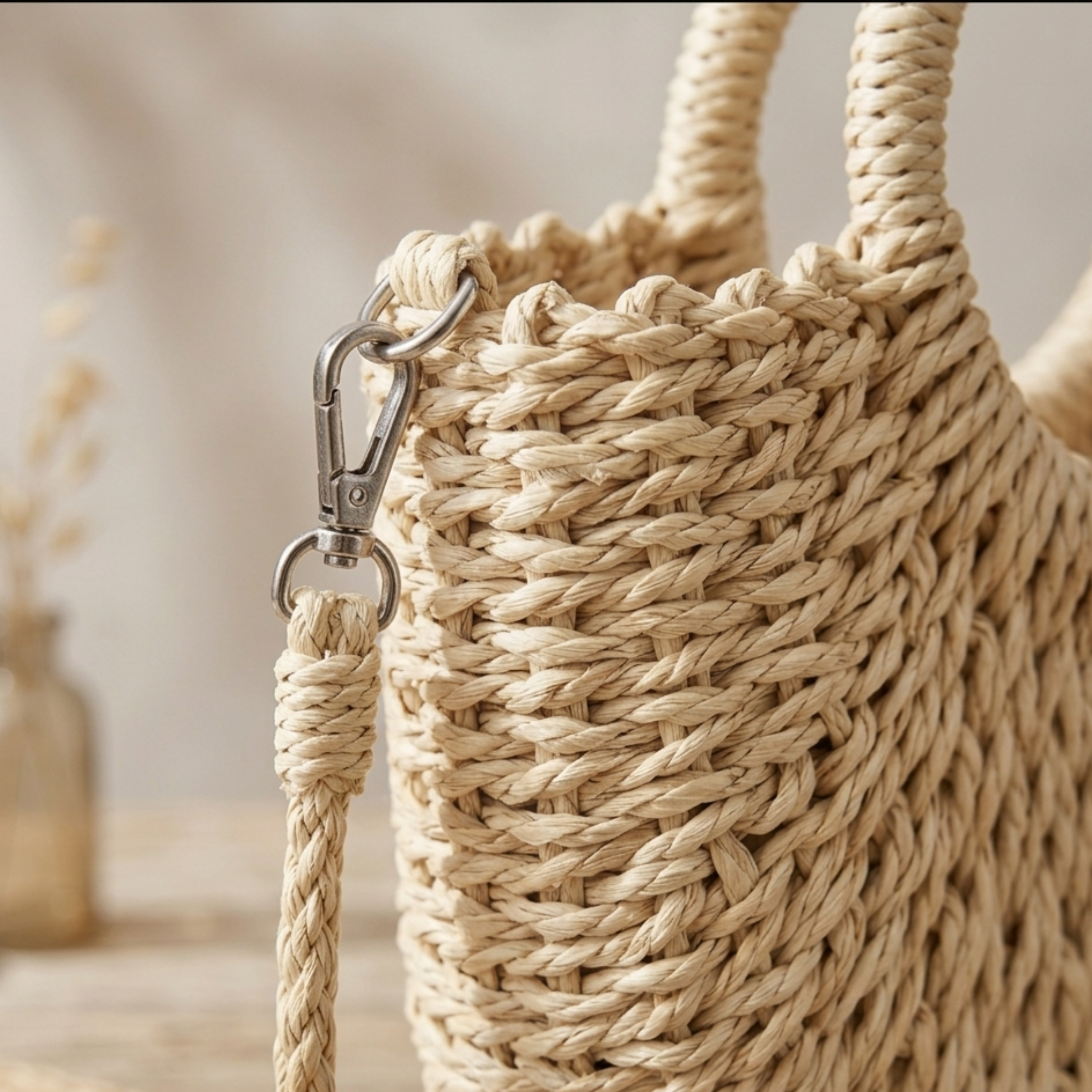 Natural Half-Round Rattan Woven Crossbody Handbag Women UK – Eco-Friendly Fashion Accessory, Holiday Wear Evening