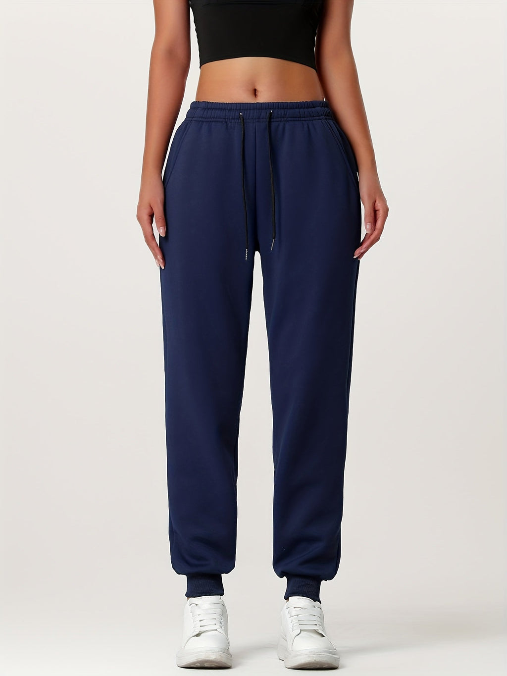 Cozy Cuffed Joggers for Women | Soft Fleece Material | Casual Loungewear