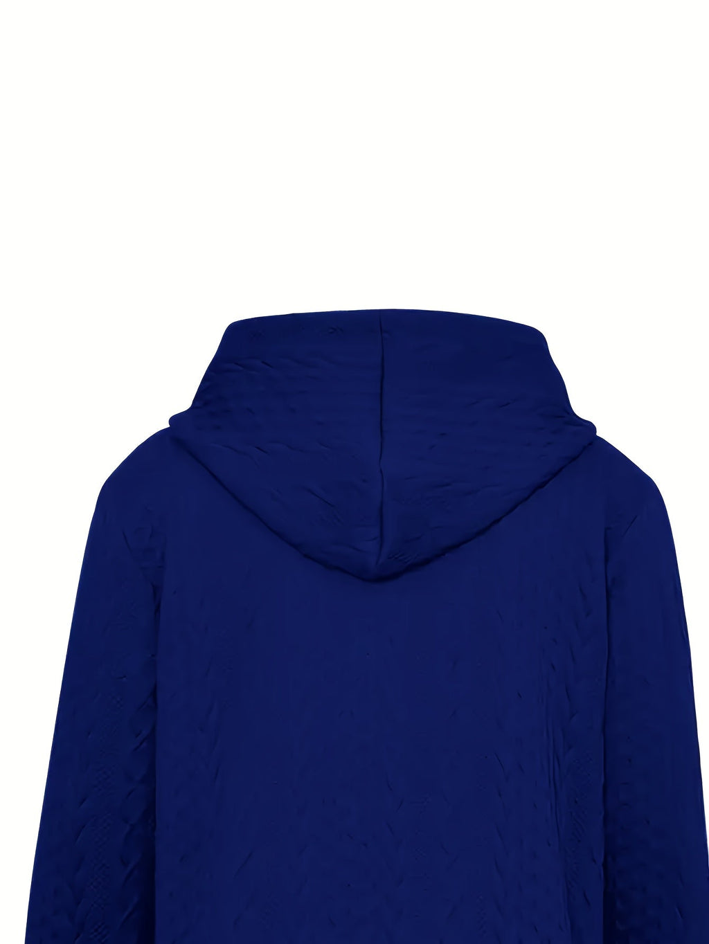 Textured Zip-Up Hooded Jacket for Women - Casual Outerwear in Various Sizes