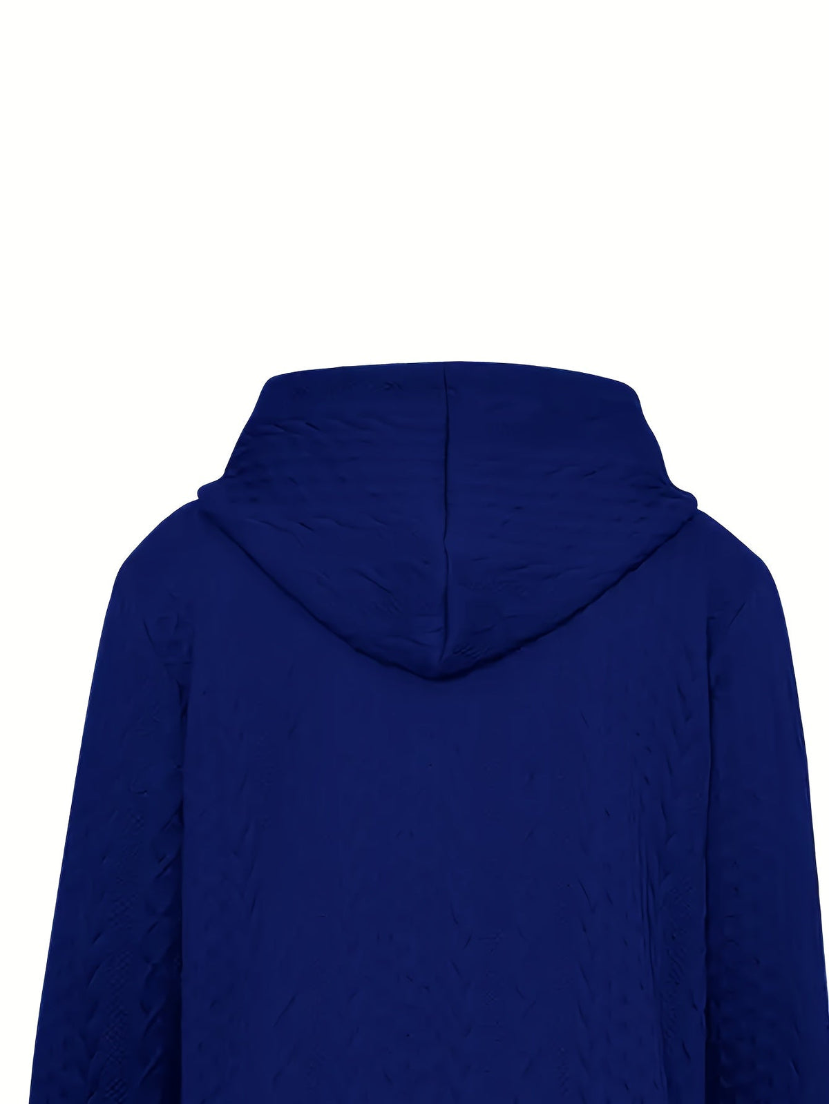 Textured Zip-Up Hooded Jacket for Women - Casual Outerwear in Various Sizes