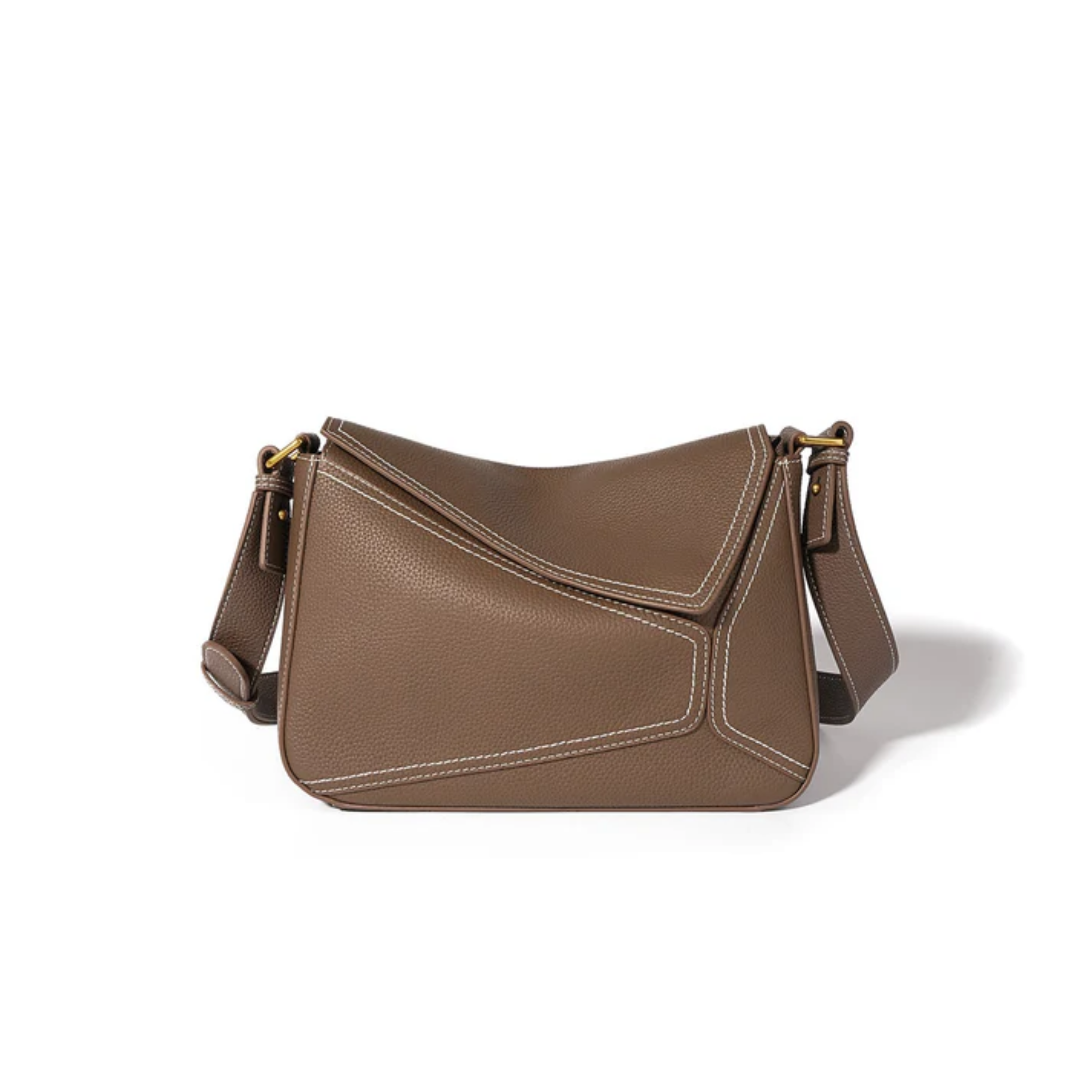 Genuine Leather Geometric Crossbody Shoulder Bag Women UK – Everyday Use, Smart Casual