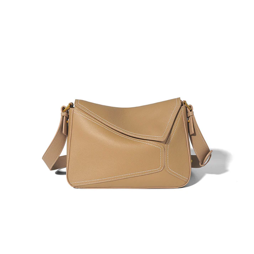 Genuine Leather Geometric Crossbody Shoulder Bag Women UK – Everyday Use, Smart Casual