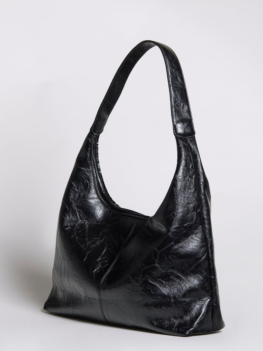 Black Distressed Vegan Leather Tote Bag Women UK – Stylish Durable Everyday Use, Smart Casual Office
