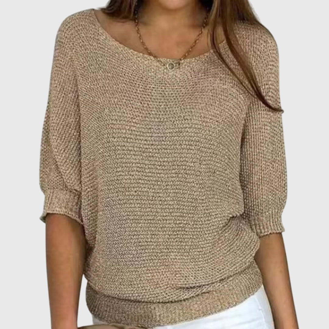 Elegant Knit Jumper - Soft Fabric, Chic Design for Casual Wear