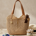 Handwoven Raffia Beach Tote Bag Women UK – Coastal Classic Shoulder Bag, Summer Holiday & Resort Wear