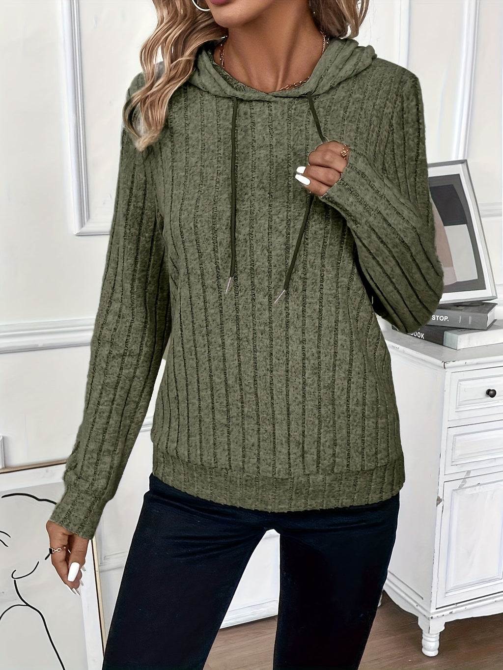 Cozy Textured Hoodie for Women | Soft Fabric | Casual Everyday Wear