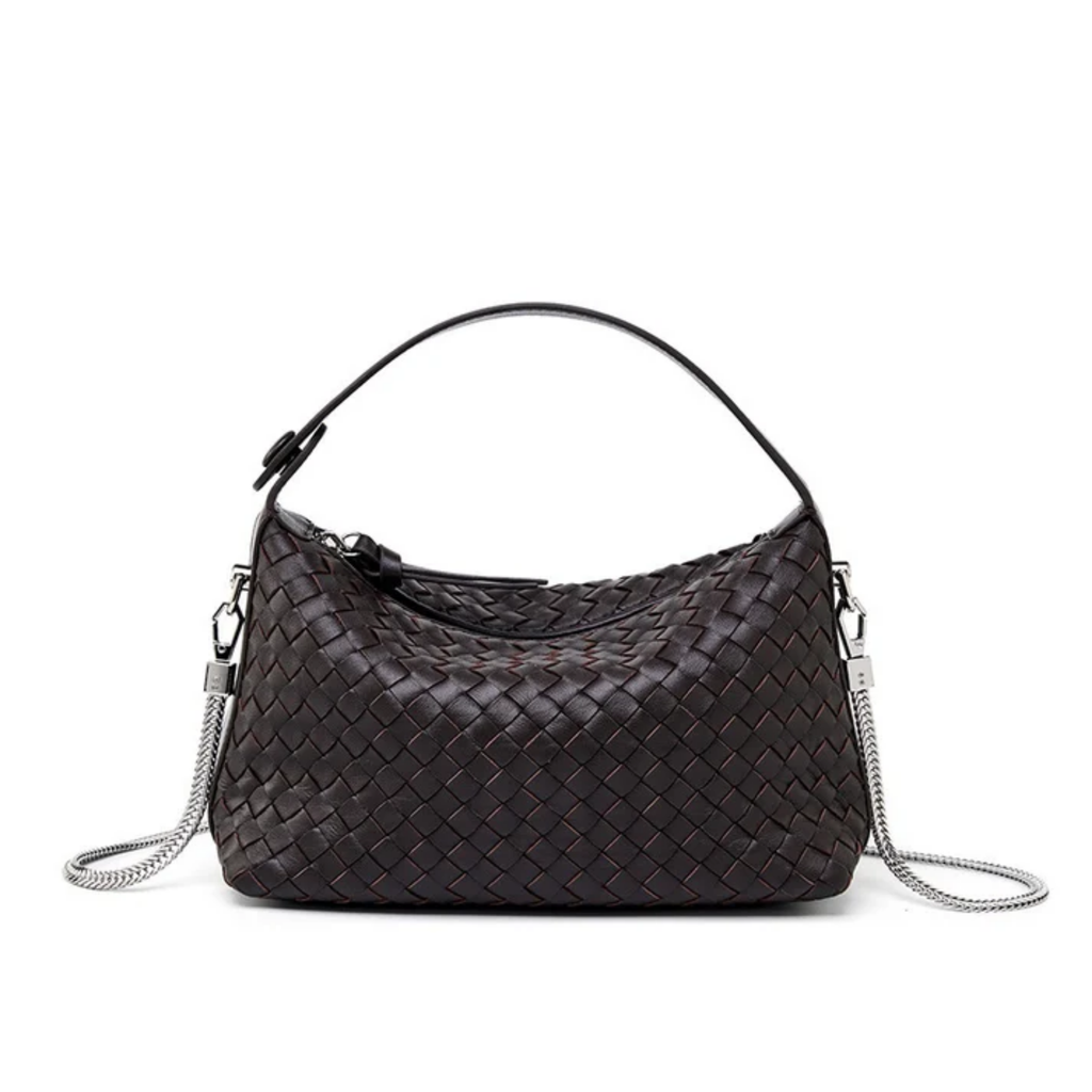 Genuine Sheepskin Leather Woven Clutch Bag Women UK – Evening Accessory, Smart Casual