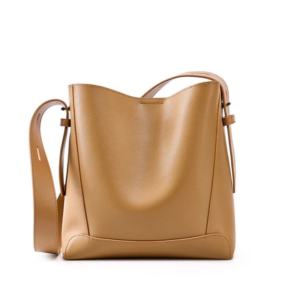 Black Leather Oversized Bucket Bag UK – Crossbody & Shoulder Style, Smart Casual Office Wear
