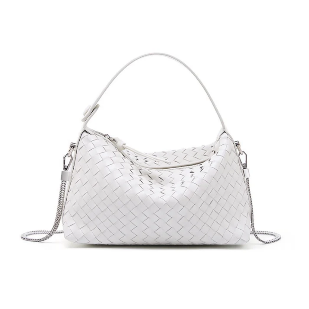 Genuine Sheepskin Leather Woven Clutch Bag Women UK – Evening Accessory, Smart Casual