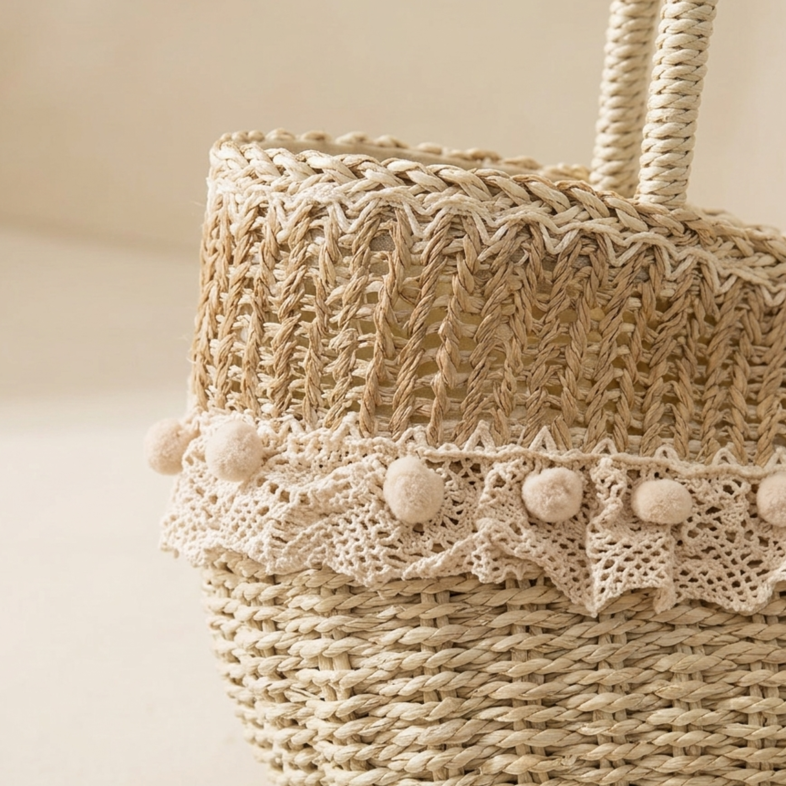 Natural Straw Woven Handbag Women UK – Sustainable Purse for Garden Party, Brunch