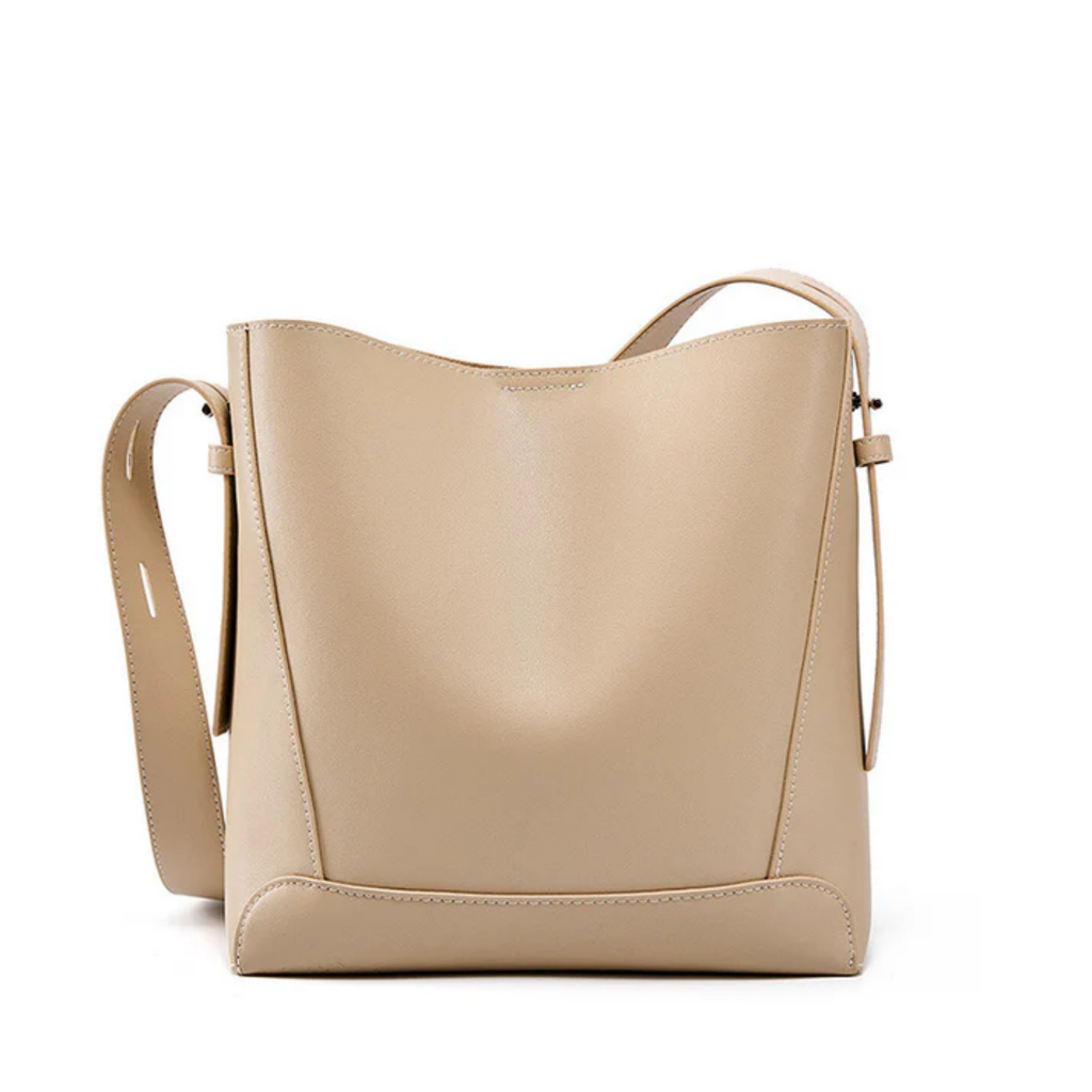 Black Leather Oversized Bucket Bag UK – Crossbody & Shoulder Style, Smart Casual Office Wear