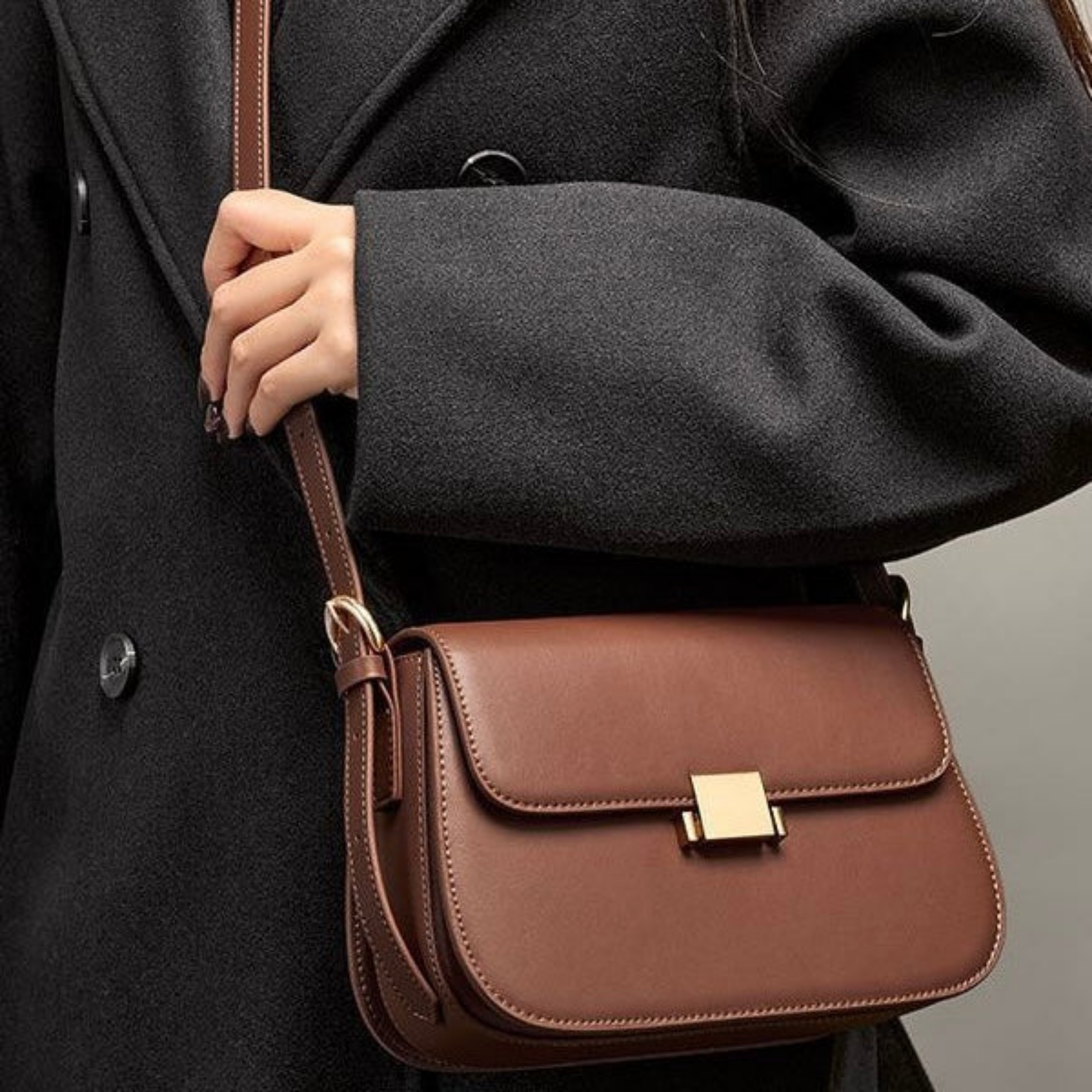 Brown Genuine Leather Crossbody Shoulder Bag Women UK – Stylish Everyday Use, Smart Casual